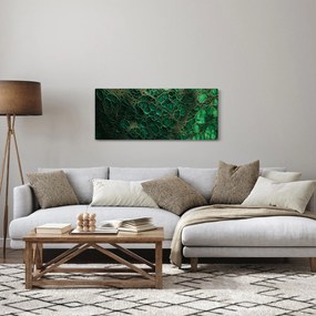 Obraz - Zelený mikroskopický záber (120x50 cm)