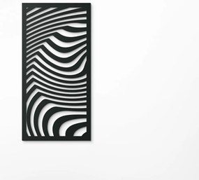 drevko Moderný obraz Pásikavé duny Rozmer obrazu: 44,5 x 22 cm, Farba dekorácie: Čierna