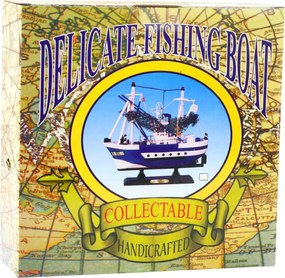 LEAN Toys Zberateľský model dekoratívneho rybárskeho plavidla Flying Lady 24x23cm