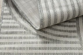 Koberec ORGANIC 2131 geometrický, krémový / sivý / naturálny