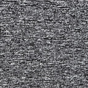 Timzo, Koberec metráž Mammut 8028 charcoal, na mieru, šíře 4m, šedá, ab (mriežka), chodba / predsieň