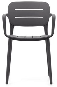 Sivá plastová záhradná stolička Morella – Kave Home