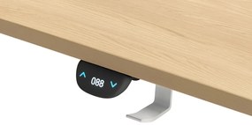 Herný stôl BR04 svetlohnedý s bielym rámom 120 cm