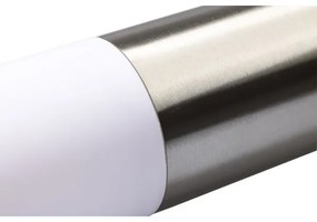 LED stmievateľná vonkajšia lampa LIVIA 1xE27/6W/230V 100 cm IP44 strieborná