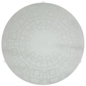 CLX Moderné nástenné / stropné osvetlenie LAQUILA, 1xE27, 60W, 30cm, okrúhle, biele
