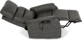 Polohovacie kreslo čierne, elektrické TV-L8904 BK3