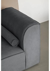 Sivá rohová pohovka (pravý roh) Flex Felix – Miuform