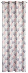 ZATEMŇOVACÍ ZÁVES NA KRÚŽKOCH ASETA 140X250 CM VZOROVANÁ