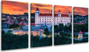 Obraz na stenu 4 dielny SLOVENSKO SK009E41