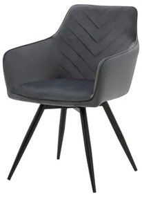 Otočná stolička ATEMO sivá