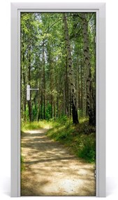 Fototapeta na dvere Břízová les 75x205 cm