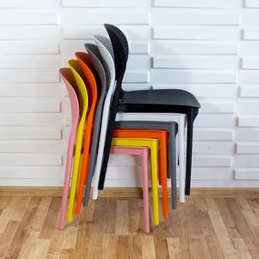 Dekorstudio Plastová stolička FLEX oranžová