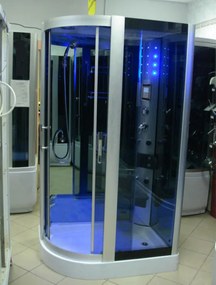 BPS-koupelny Hydromasážny box HYD-Michele 120 L, 120x85 ľavý bez sauny