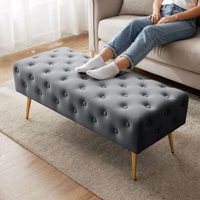 Taburet Monaco grafitový