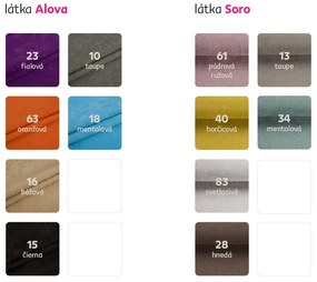 Tempo Kondela Kreslo ušiak, látka patchwork viorica 1, CHARLOT