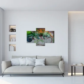 Obraz - Chameleon (90x60 cm)