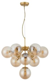 Redo 01-2940 - Luster na lanku AGAPE 10xE14/28W/230V zlatá