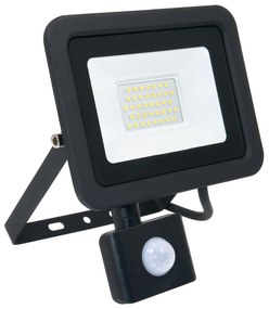 BERGE LED reflektor RODIX PREMIUM so snímačom PIR - 30W - IP65 - 2550Lm - studená biela - 6000K - záruka 36 mesiacov