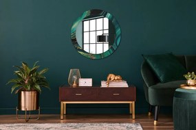 Okrúhle ozdobné zrkadlo Smaragdový mramor fi 70 cm