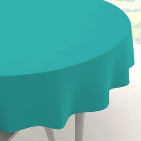 Biante Dekoračný okrúhly obrus Rongo RG-020 Tyrkysový Ø 110 cm