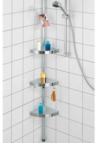 Teleskopická rohová polica do kúpeľne