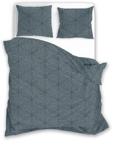 Povlečení z mikrovlákna SATYN 007 160x200 cm + 2x 70x80 cm šedé