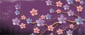 Obraz - Jarný súmrak (120x50 cm)