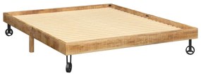 vidaXL Posteľný rám 160x200 cm mangový masív