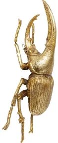 Herkules Beetle dekorácia na stenu zlatá