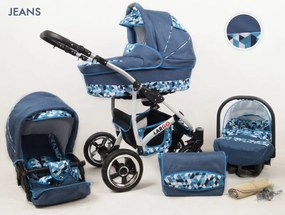 Kombinovaný kočík Raf-pol Largo - Jeans (3-kombinácia)
