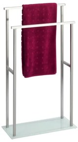 WENKO 23438100 - Stojan na uteráky DEBAR 20x83 cm nerezová oceľ/satén/biela
