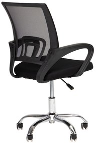 ModernHome Kancelárska stolička čierna - 5 koliesok