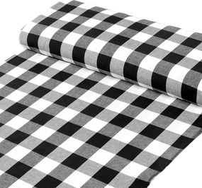 Biante Bavlnený štvorcový obrus Olivia OL-004 Čierno-biela kocka veľká 60x60 cm