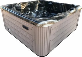 Akrylátová vírivka Barcelona - vystavený model cappuccino se šedou bočnicí