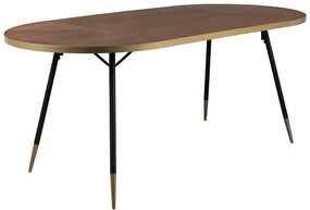 Jedálenský stôl s doskou v dekore jaseňového dreva 90x180 cm Denise – White Label