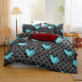 Bavlnené posteľné obliečky sky heart 4-dielne