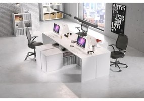 Písací stôl TUNGO biely