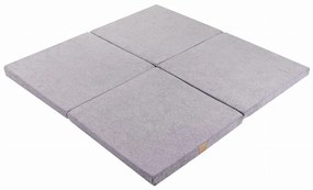 Sivá detská hracia podložka 120x120 cm – Meowbaby