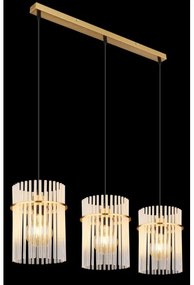 Globo 15698-3HM - Luster na lanku GORLEY 3xE27/60W/230V zlatá