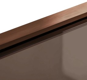 Rea Elegant, vaňová zástena s pevným krídlom 80x140 cm, medená matná, REA-W5695