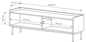 TV Stolík/Skrinka Lemenn 150 (béžová). Vlastná spoľahlivá doprava až k Vám domov. 1097461