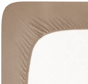 4Home jersey prestieradlo Luxury orechová, 180 x 200 cm