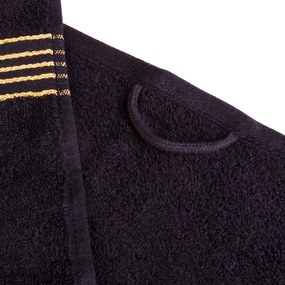 BAVLNENÉ UTERÁKY TIWANO SADA 1 KS 30X50 CM, 1 KS 50X90 CM, 1 KS 70X140 CM ČIERNA