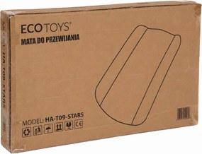 Prebaľovací nadstavec 85x50 cm ECOTOYS na postieľku/komodu, profilovaný PVC, hviezdičky