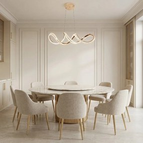 Toolight Toolight, závesné stropné svietidlo G154-CP, zlatá lesklá, OSW-07824