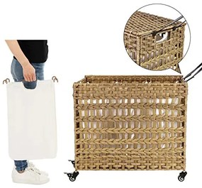 Ručne tkaný kôš na bielizeň SONGMICS LCB083N01