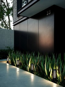 Nordlux Čierny záhradný stĺpik Aludra 45 Seaside pre žiarovku E27 45cm 2118028203