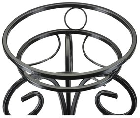 Stojan na kvety 74x34 cm čierna