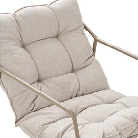 Béžová čalúnená záhradná lounge súprava pre 4 osoby Nilo – House Nordic