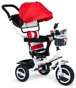 Červená trojkolka s otočným sedadlom, Ecotoys